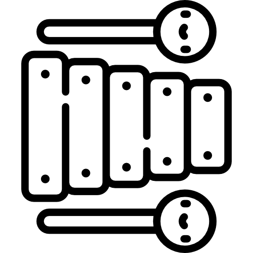 Xylophone Kawaii Lineal icon