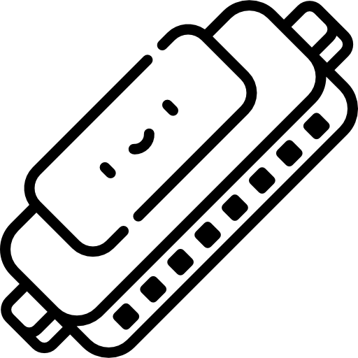 Harmonica Kawaii Lineal icon