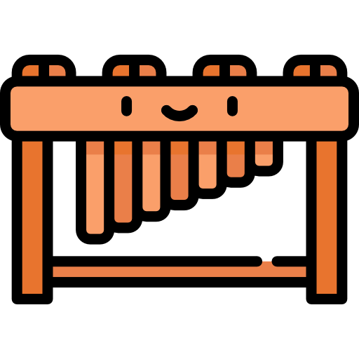 marimba Kawaii Lineal color icon