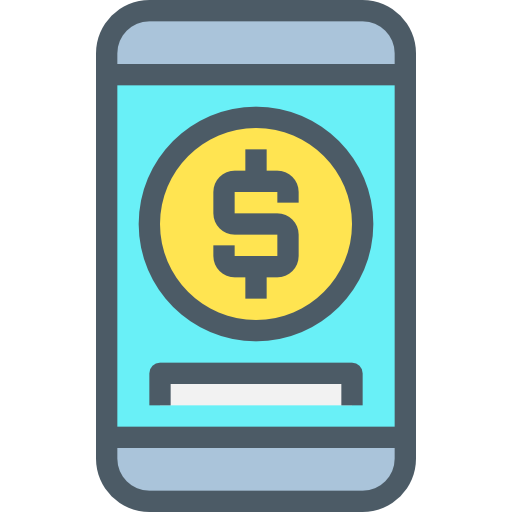 Mobile banking Accurate Lineal Color icon