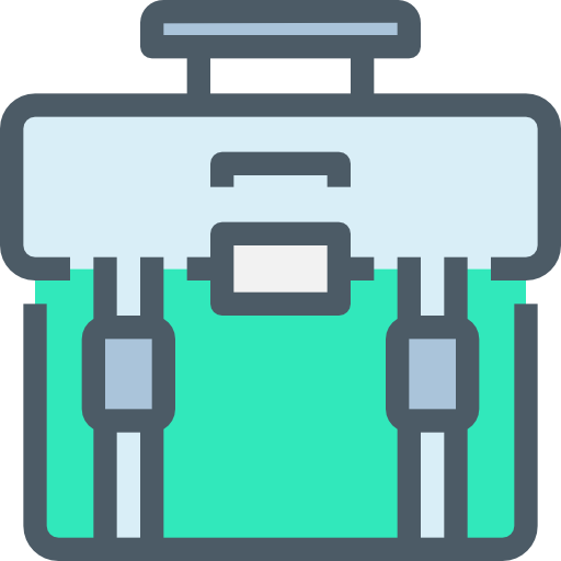 Suitcase Accurate Lineal Color icon