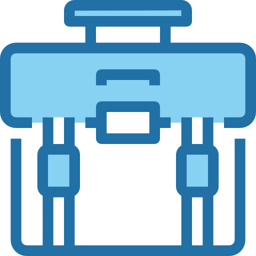 Suitcase Accurate Blue icon