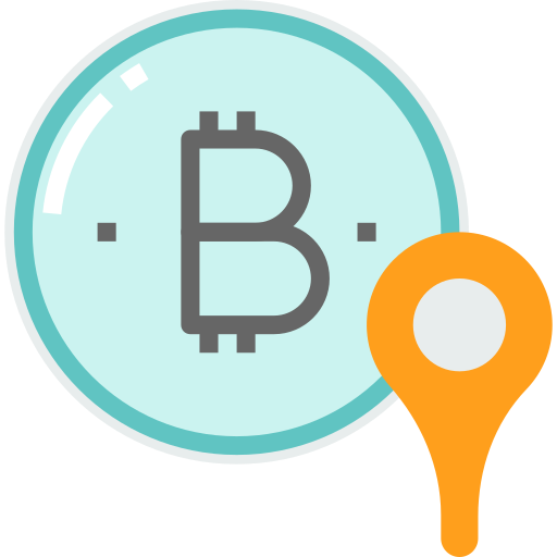 Bitcoin Becris Flat icon