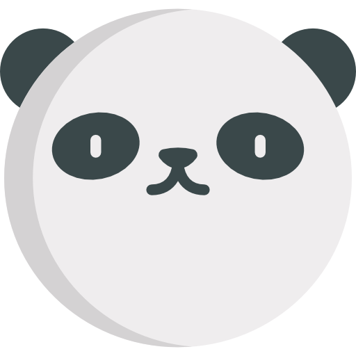 panda Kawaii Flat icono