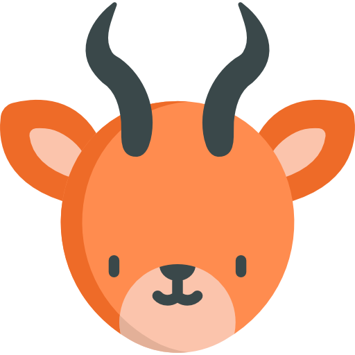Antelope Kawaii Flat icon