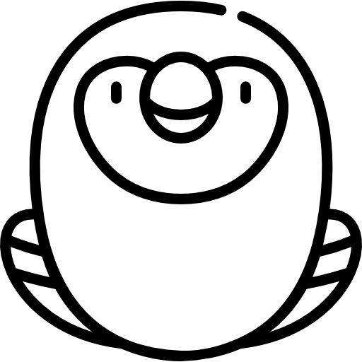 Ара Kawaii Lineal иконка