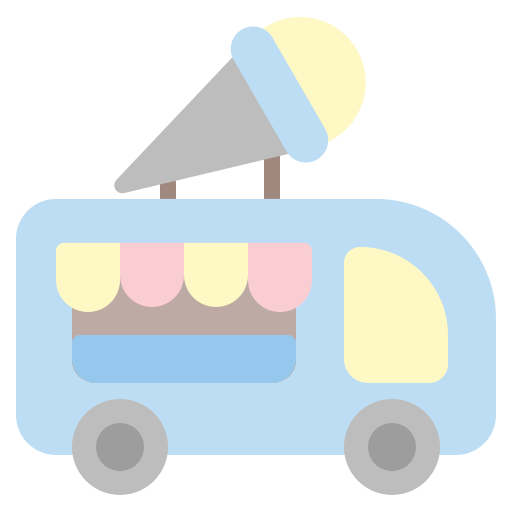 Автомобиль-мороженое Generic Flat иконка