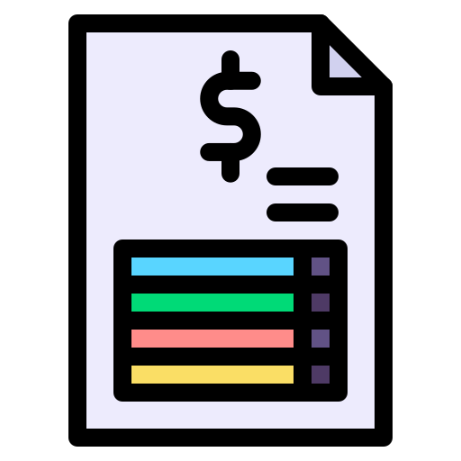 factura Generic Outline Color icono