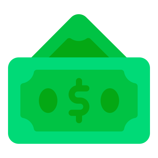 Символ доллара в черном овале Generic Flat иконка