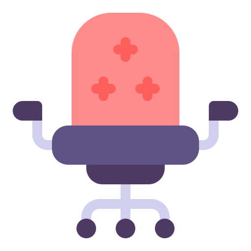 silla de oficina Generic Flat icono