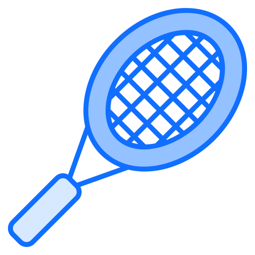 Tennis Racket Generic Blue icon