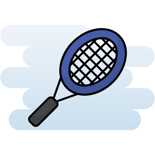 Tennis Racket Generic Rounded Shapes icon