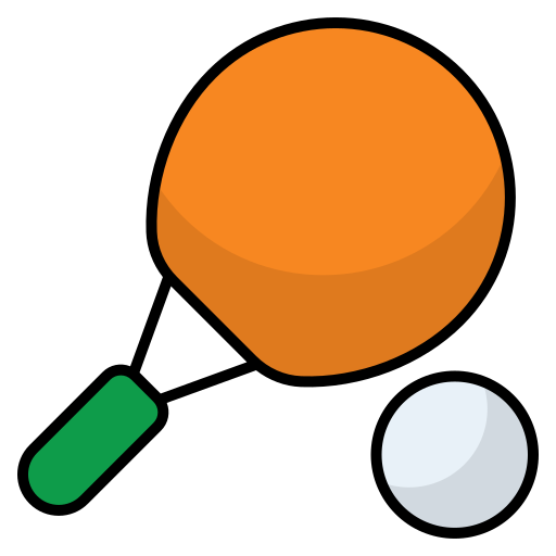 Ping Pong Generic Outline Color icon