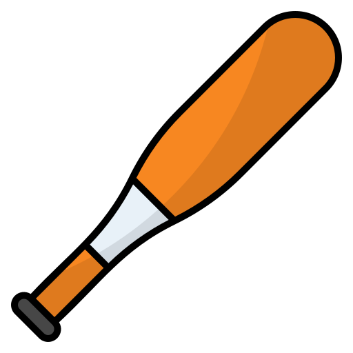 Baseball Bat Generic Outline Color icon