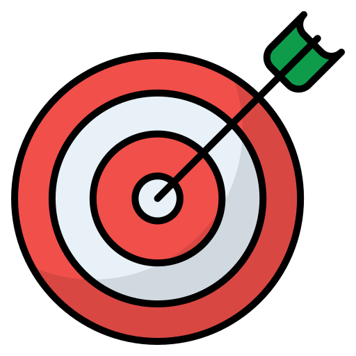 tablero de tiro con arco Generic Outline Color icono