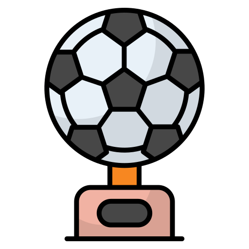 Football trophy Generic Outline Color icon