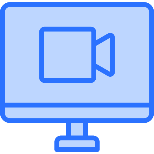 영상 통화 Generic Blue icon