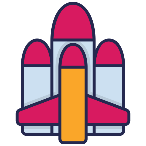 fusée Generic Outline Color Icône