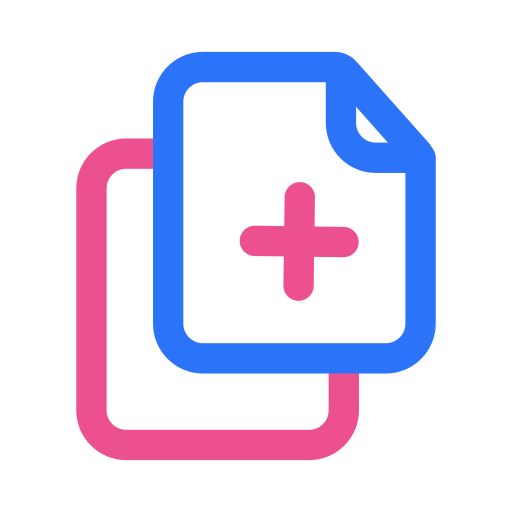 Copies Generic Outline Color icon