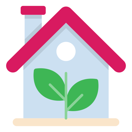 eco-huis Generic Flat icoon