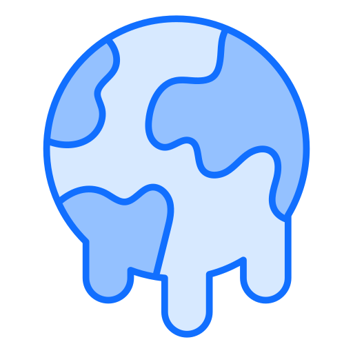 il riscaldamento globale Generic Blue icona