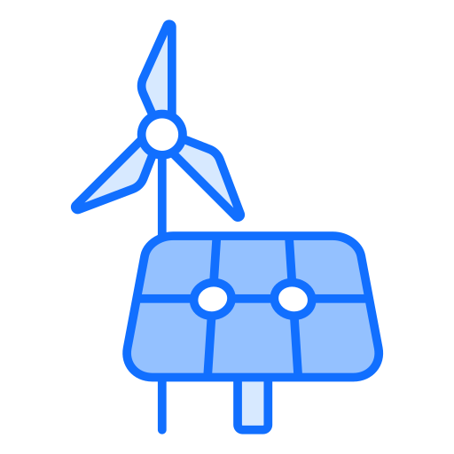 energia solare Generic Blue icona