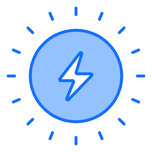 zon energie Generic Blue icoon