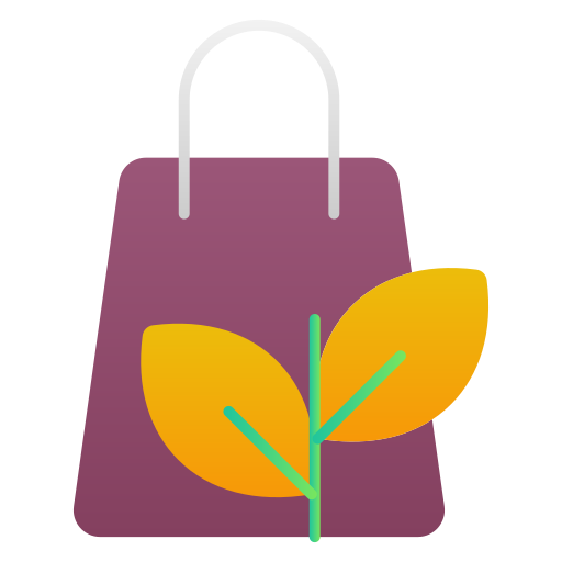 ekologiczna torba Generic Flat Gradient ikona