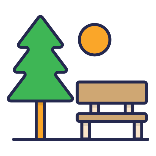 公園 Generic Outline Color icon