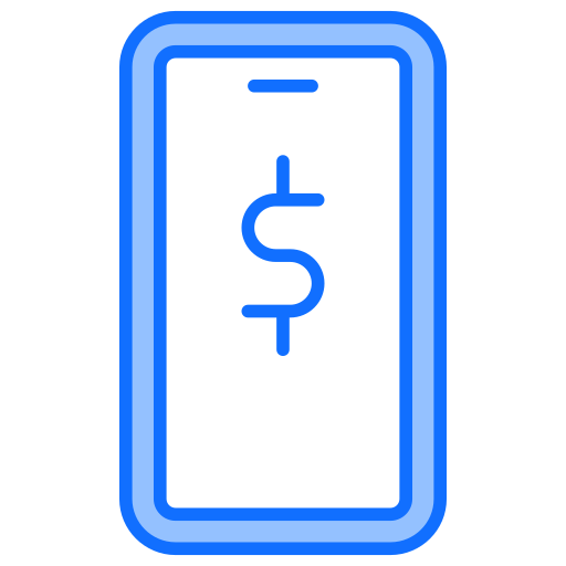 pieniądze w internecie Generic Blue ikona
