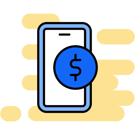 płatności mobilne Generic Rounded Shapes ikona