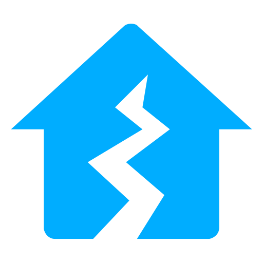 aardbeving Generic Blue icoon