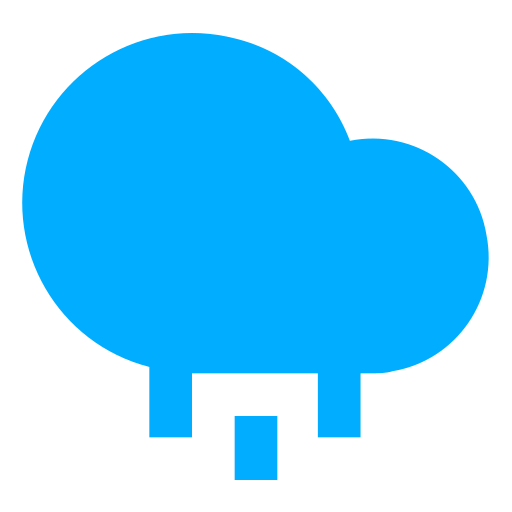 bewolkt Generic Blue icoon