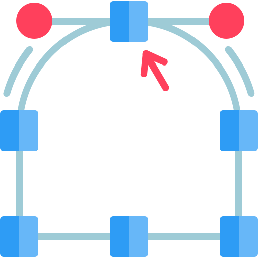 punto de anclaje Generic Flat icono