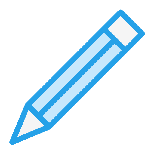 lápis Generic Blue Ícone