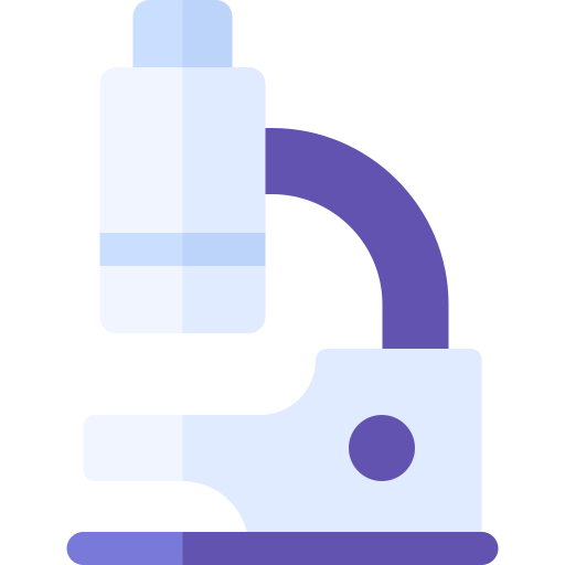 microscope Basic Rounded Flat Icône