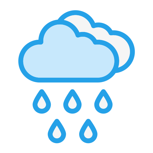 lluvia Generic Blue icono