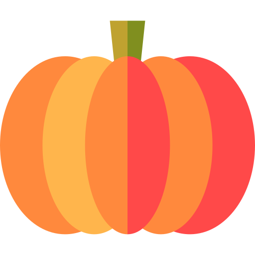 Pumpkin Basic Straight Flat icon