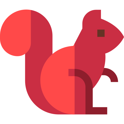 Squirrel Basic Straight Flat icon