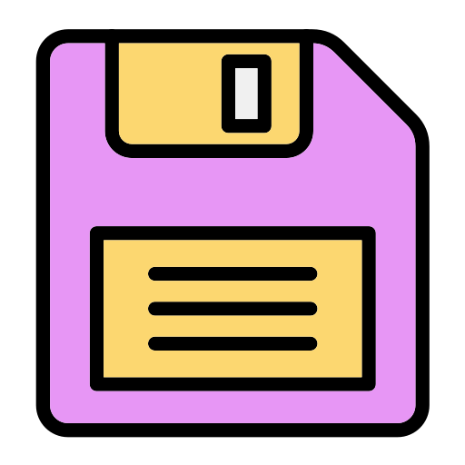 フロッピーディスク Generic Outline Color icon