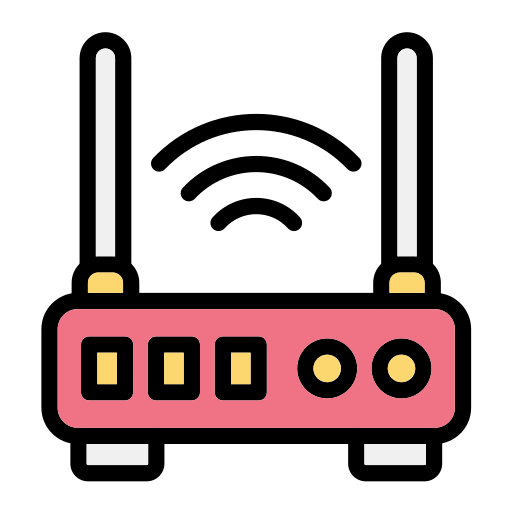 wi-fi роутер Generic Outline Color иконка
