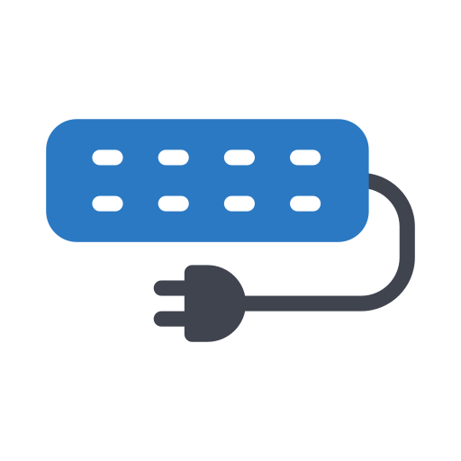 Extension Cord Generic Blue icon
