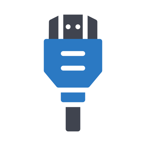 Cable connector Generic Blue icon