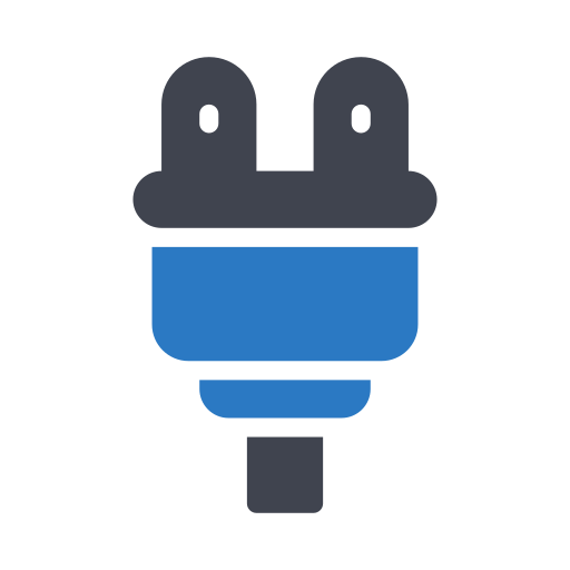 Electric Plug Generic Blue icon