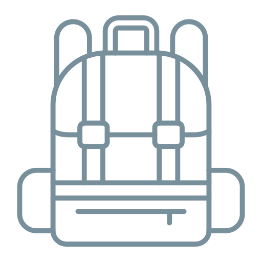 rucksack Generic Simple Colors icon