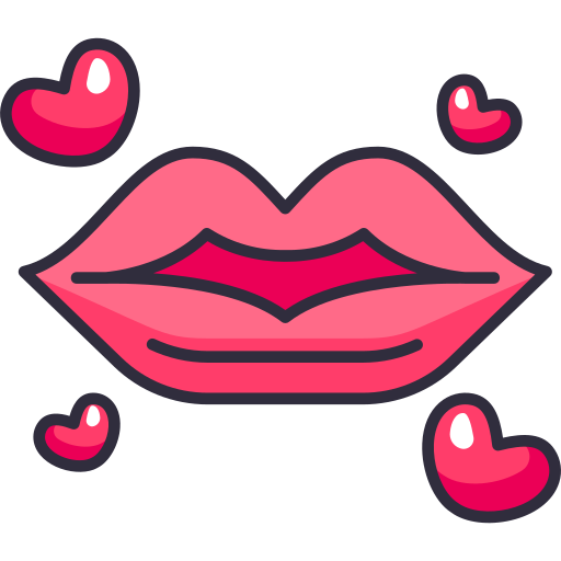 Kiss Generic Outline Color icon