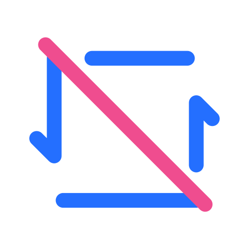 No repeat Generic Outline Color icon