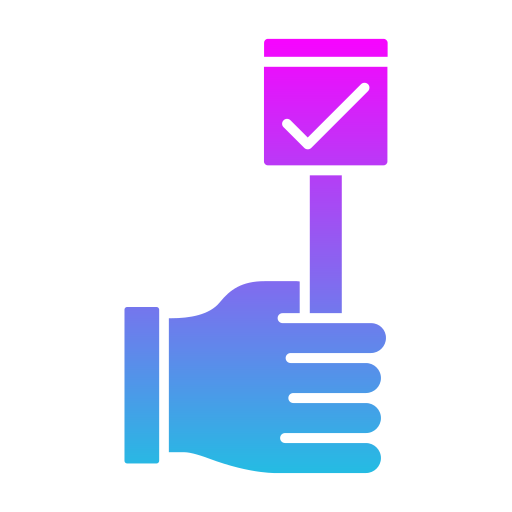 Vote yes Generic Flat Gradient icon