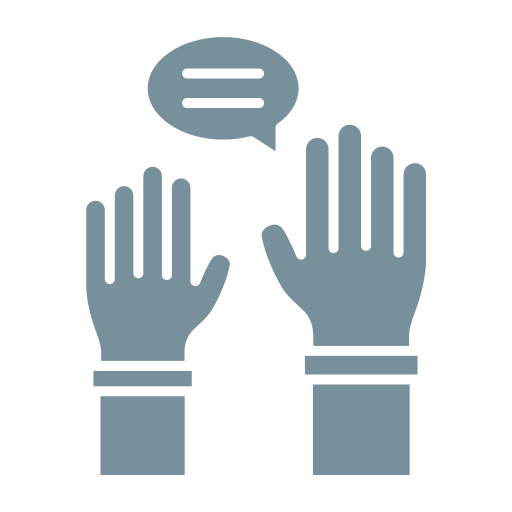 levantar la mano Generic Flat icono