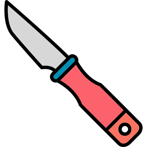 lama del coltello Generic Outline Color icona